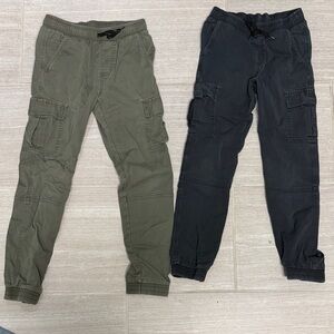 art class Kids Casual Cargo Pants in Green and Black